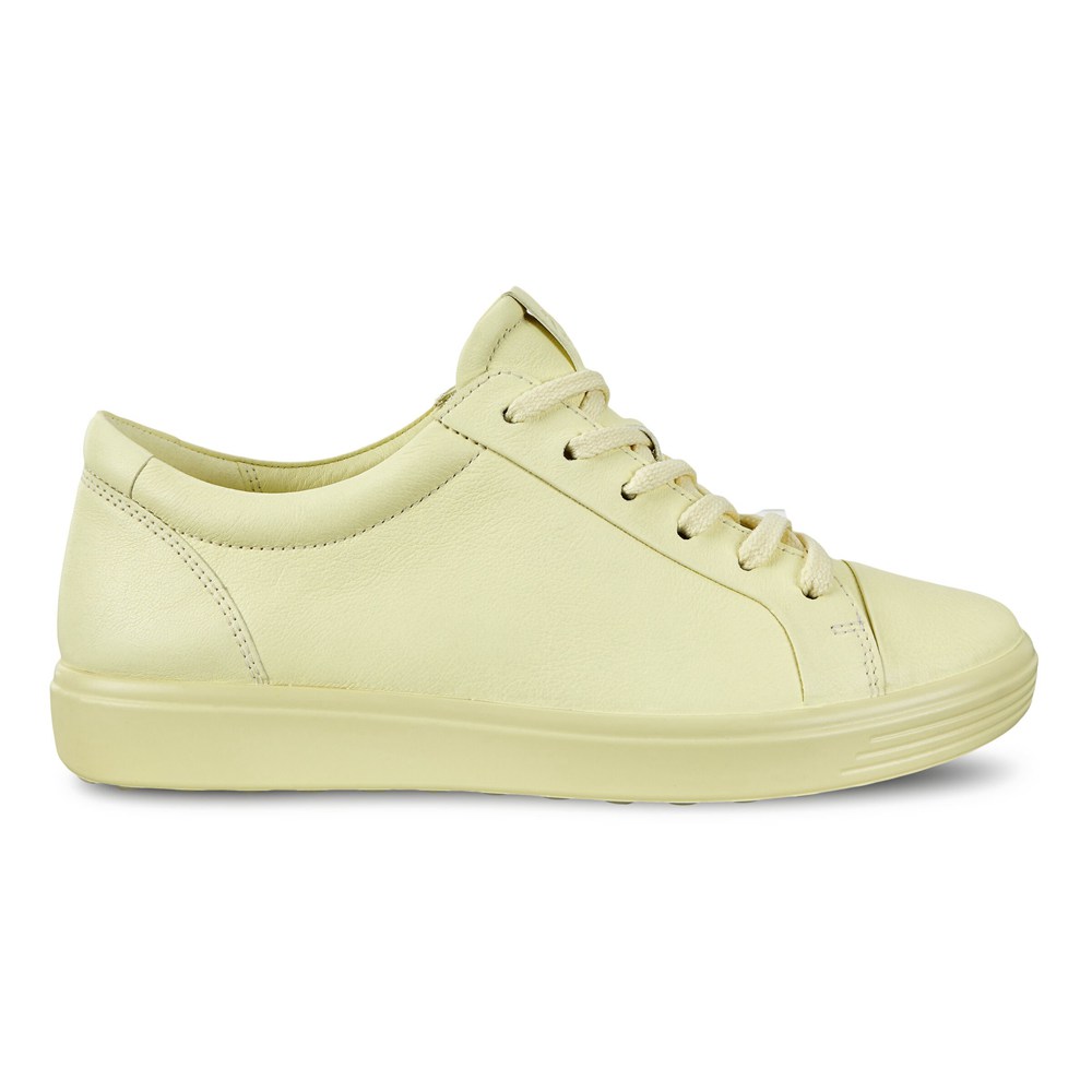 ECCO Womens Sneakers Yellow - Soft 7 - UHI-617549